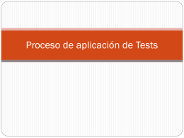 3 Proceso de aplicación de Tests