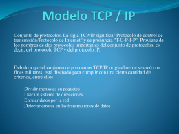 Modelo TCP / IP