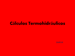 Ejemplo de cálculo termo-hidráulico
