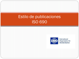 Estilo de publicaciones ISO 690