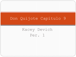 Don Quijote Capítulo 9