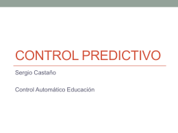 CONTROL PREDICTIVO - Control Automatico Educacion