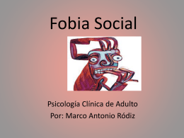 Presentación de Fobia social – Marco Rodiz