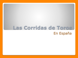 Las Corridas de Toros - Josh Gitlen Secondary Spanish