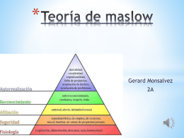 teoria de maslow