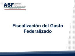 Fiscalización del gasto federalizado