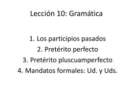 Lección 10: Gramática