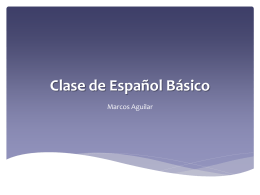 Clase de Español Básico