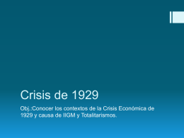Crisis de 1929 - WordPress.com