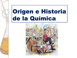 Origen e Historia de la Química
