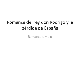 Romance del rey don Rodrigo y la pérdida de España