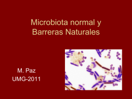 Microbiota normal y Barreras Naturales