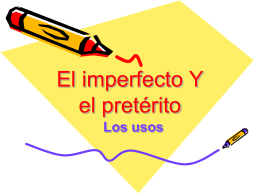 El Imperfecto - Cuaderno Espanol