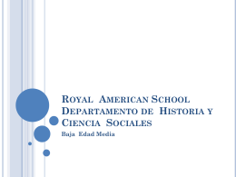 ROYAL AMERICAN SCHOOL DEPARTAMENTO DE HISTORIA Y