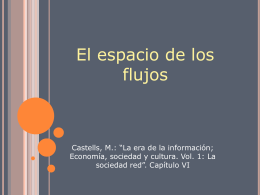 El espacio de los flujos según Manuel Castells