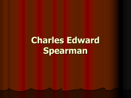 Charles Edward Spearman