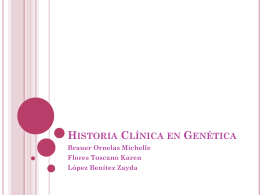Historia Clínica en Genética
