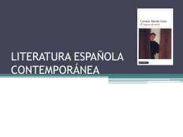 LITERATURA ESPAÑOLA CONTEMPORÁNEA