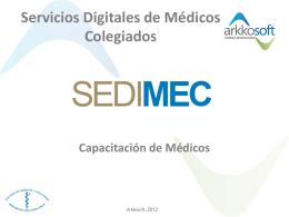 SeDiMeC - Servicios Digitales de Médicos Colegiado