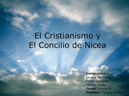 El Cristianismo y El concilio de Nicea