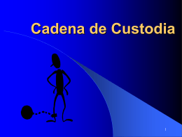 Cadena de Custodia