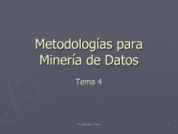 Metodologías para Minería de Datos