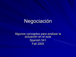 Negociación - UNM - New Mexico`s Flagship