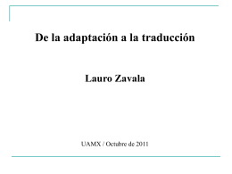 Diapositiva 1 - Lauro Zavala Info