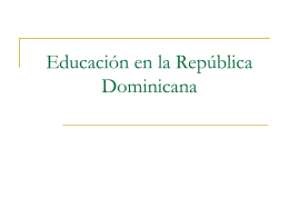 Educación en la República Dominicana