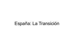 España: La Transición