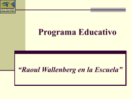 Programa Educativo - The International Raoul