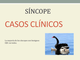 CASOS CLINICOS de SÍNCOPE