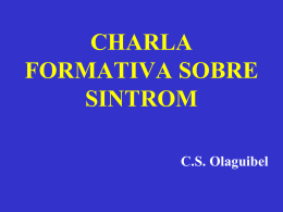 CHARLA FORMATIVA SOBRE SINTROM