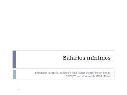 Salarios mínimos