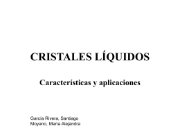 CRISTALES LÍQUIDOS - Universidad de Alicante