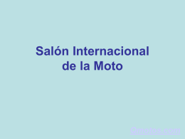 Salon Internacional de la moto.