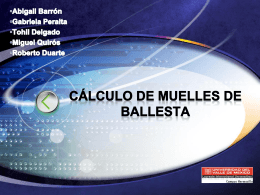 Cálculo de muelles de ballesta