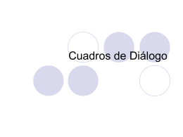 Cuadros de Diálogo