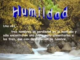 Humildad - Jovenes con un Mismo Sentir Pasionista