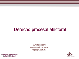 Diapositiva 1 - Tribunal Electoral del Estado de