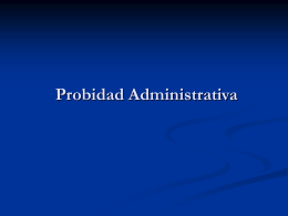Probidad Administrativa