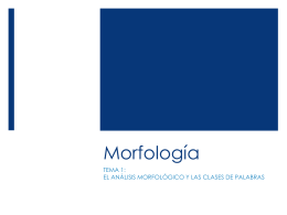 Morfología - lclcarmen1bac