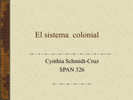 El sistema colonial