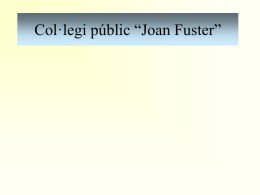 Col·legi públic “Joan Fuster”