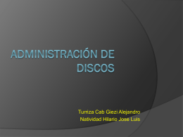 Administración de Discos