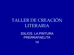 TALLER DE CREACIÓN LITERARIA