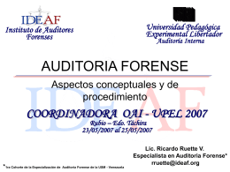 Diapositiva 1 - IDEAF - Instituto de Auditores
