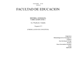 FACULTAD DE EDUCACION
