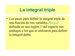 La integral triple