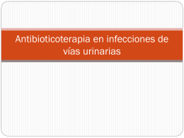 Antibioticoterapia en infecciones de vías